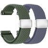 chinbersky Nylon Intrecciato Cinturino 20mm con Chiusura Magnetica, Cinturino Smartwatch 20mm Elasticizzato per Samsung Galaxy Watch 7/6/5/4/FE/5 Pro/6&4 Classic/Active 2/Amazfit gts 4 3 2