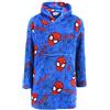 Marvel Spiderman Felpa Coperta per Ragazzi, Felpa per la Casa con Cappuccio en Velluto per Bambino, Regalo per Ragazzi, Taglia 3/5 Anni | Blu