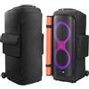 OURHZTB Custodia per altoparlanti compatibile con altoparlante portatile JBL PartyBox 710, borsa di stoccaggio morbida antipolvere per feste all'aperto con tasche per caricabatterie, microfoni e