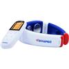 FARMAMED Elettrostimolatore collo, Terapia con calore per dolori muscolari, Elettrostimolatore cervicale multifunzione con telecomando wireless con display LCD