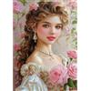 NEWENMO 5D Giovane Donna Diamond Painting Adulti Pittura Diamante Kits