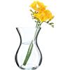 KADAX Vaso in vetro, 18 cm, rotondo, trasparente, Ø 8 cm, collo 11 cm, vaso decorativo per soggiorno, vaso per fiori in vetro trasparente, lavabile in lavastoviglie