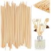 WDZGX Bastoncini per Diffusori 40 cm x 4 mm 100Pezzi Legno Profumatore Ambiente Bastoncini Diffusore Nasoterapia Profumo per Camera Spa Casa e Ufficio Dispenser di Fragranza (40cm-100pcs-Legno)