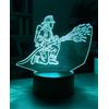 BIRBANN Lampada LED con illusione 3D pompiere - Luce notturna con 7 colori alternati per la camera dei ragazzi, luce notturna rilassante per un ambiente favorevole al sonno, regalo per bambini e adolescenti