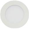 SeKi Plafoniera LED da incasso - 6 W - bianco neutro (~ 4500 K); rotonda da incasso piatto bianco