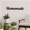 Wallity Hanah Home Elegante accessorio decorativo da parete in metallo, nero, 60 x 10 cm, 100% metallo, spessore 1,5 mm, design leggero e moderno per la decorazione della casa