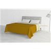 MB HOME BASIC Sogni e Capricci Pets Summer Trapuntino Estivo, Microfiber, Multicolore (Senape/Crema), Matrimoniale