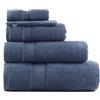 Cosy & Trendy Set di 4 guanti da bagno in cotone, 650 g, blu, 16 x 21 cm
