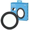 Garza Faretti LED da incasso per Cartongesso, circolare, extrapiatto, 22 cm, 18 W, luce fredda 6500 K, 1950 lm, 30.000 ore, IP20, nero, risparmio energetico 80%