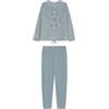 Women'secret Pijama Largo Market Generics Pj Collection Pyjama, Verde, XS Donna