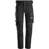 Snickers Workwear, Pantaloni elasticizzati da lavoro, Unisex-Adulto, Nero (Black/Black), 44