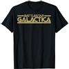 Battlestar Galactica Gold Title Logo Maglietta