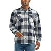 Wrangler Authentics Camicia da Uomo in Pile Pesante a Maniche Lunghe, Plaid Blu Buffalo, M