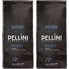 Pellini Decaffè Caffè Decaffeinato Macinato Moka - Caffè Decaffeinato Aromatico, con Note di Frutta Secca, Tostatura Lenta, Espresso Italiano Cremoso, 185g (Confezione da 2)