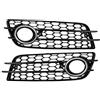 X AUTOHAUX Coppia Auto Anteriore Nebbia Mesh Griglia Copertura per Audi A4 B8 8K0807682C