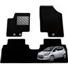 MTC Automotive Tappetini Hyundai IX20 dal 2010 Set 4 Pezzi, Su Misura | Tappetini Auto in Moquette Nera, Battitacco in Gomma Rinforzata, Antiscivolo