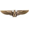 Angelkiss 1 adesivo 3D in metallo, adatto per accessori decorativi universali per moto e auto (marrone dorato)