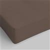 Italian Bed Linen Lenzuolo Sotto MAX COLOR con Angoli Elasticizzati da 25 cm Letto Matrimoniale 170x200 cm, 100% Cotone Made in Italy - Tinta Unita MARRONE