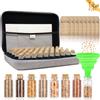 SMUJU 80 scomparti per sementi con 40 sacchetti per semi, conservazione dei semi, conservazione dei semi, con etichette e imbuti, organizzatore per semi, conservazione dei semi (semi non inclusi)
