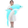 Kekeso Giocattoli Di Peluche Delfino Giocattoli Morbidi Di Peluche Che Abbracciano Il Cuscino Bambole Delfino Per Le Ragazze Dei Bambini Che Dormono Cuscino Regalo (100cm/39.37in, Blu)