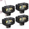 INJORA Luci LED Luminose Faretto del Faro per 1/10 RC Crawler SCX10,25*15mm