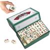 Mailfull Set da Mini Mahjong Gioco di Majong Tradizionale Cinese con 144 Pezzi Adatto per Famiglia e Adulti Giochi Divertent(Stile base)