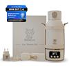 BEBELUX V2 Lux Mommy Kit scaldabiberon - La confezione regalo definitiva per te e i tuoi cari, temperatura perfetta in 2 minuti, 15 bottiglie per carica, senza BPA e sterilizzazione fino a 100 °C