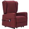 POLTRONE ITALIA Detraibile 19% Poltrona Relax Elettrica Vertical, 2 motori, reclinazione indipendente schienale pediera Roller maniglie Memory braccioli estraibili tavolino antimacchia Rosso