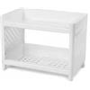 Generic Scaffale portaoggetti a doppio strato in plastica bianca, ideale per bagno, ufficio e dormitorio - pratico, resistente e facile da montare.