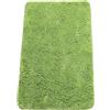 Brandsseller Tappeto da bagno 60x90 cm Tappetino da bagno Zerbino da bagno Tappeto da doccia rettangolare in ciniglia antiscivolo assorbente lavabile in lavatrice - Verde