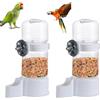 Esforzarse 2 Pezzi Distributore Acqua Uccelli, 140ml Distributore D'acqua per Uccelli, Mangiatoia per Uccelli Automatica per Gabbia, Pet Bird Parrot Pigeon Alimentazione Automatica Acqua Potabile