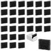 UOCAI 30 Pezzi Filtri Fontanella per Gatti, Filtro In Spugna per Fontana per Gatti per Erogatore Automatico di Acqua Potabile, Filtro Spugna Fontanella Nero 35 * 25 * 9mm