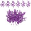 PATIKIL 24 Pz Aghi di Pino Artificiali da 10 Pollici, 24 Pz Steli di Pino Glitterati Rami di Natale Finti Foglie di Ramo Floreale Finto Scelte di Cedro Spruzzi , Viola