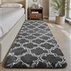 Sour Lemon Tappeto per soggiorno, 60 x 120 cm, grigio, per camera da letto, lavabile, antiscivolo, soffice, morbido, moderno, per bambini, corridoio, soggiorno