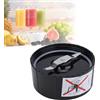 OUKENS Ricambi lama a croce e piatta per lama frullatore, spremiagrumi 250W e mixer per Magic Bullet, Lama Di Ricambio (Portacoltelli di una parola)