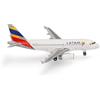 Herpa aereo in miniatura LATAM Airlines Ecuador Airbus A319 - livrea bandiera dell'Ecuador, miniatura in scala 1:500, pezzo da collezione, modello di aereo senza base, metallo