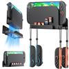 Auarte Wall Mount for Nintendo Switch 2, Metal Wall Bracket Compatible with 4 Joy-Con Hooks and 5 Game Card Holders, Hollow Design Fast Heat Dissipation, Safely Store Near or Behind TV