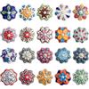 GlobeeCraft Pomelli vintage per mobili in ceramica dipinti a mano. Pomelli per mobili, cassetti, armadio e Porta Cucina - Multicolore, Design Unico in un box che contiene 20 pomelli