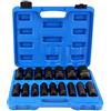 Ejoyous Chiavi a bussola 1/2 a Macchina 16 Pezzi, Set di Bussole a Impatto con Azionamento 1/2 Pollice, Bussola Esagonale Set di Bussole 10 Mm-32 Mm con Cassetta degli Attrezzi