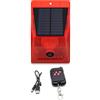 Lancoon allarme solare luce stroboscopica con telecomando sensore di movimento rivelatore allarme all'aperto animale Repeller sicurezza sirena IP65 impermeabile protetto per villa fienile fattoria
