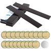 CYIOU Strisce Magneti Adesivi 15 Pezzi Tagliabile Nastro Magnetico Striscia Magnetica Calamite Adesive con Retro Adesivo per Scaffali Portautensili Frigorifero Cucina 12 cm x 20 mm x 2 mm