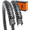 YUNSCM 26 pollici Lightweight bicicletta pneumatici 26x2.10 (54-559) Nylon/Puncture-Resistant/Compatible with Montagna bicicletta pneumatici 26x2.0 26x2.10 26x2.125-2 PCS (Y-562)