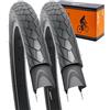 YUNSCM 26 pollici Lightweight bicicletta pneumatici 26x1.50 (40-559) Nylon/Puncture-Resistant/Compatible with Route bicicletta pneumatici 26x1.5 26x1.50-2 PCS (Y-574)