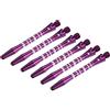 PATIKIL 45mm Dardo Alberi, Medio 2BA Filetto Alluminio Dardo Gambi Dardo Accessori Lancio Raccordo per Acciaio Punta - 6pz (Argento Tono, Viola)