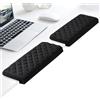 KINDLUME Set di 2 Supporto Braccia a Forma di L con Memory Foam, Poggiapolsi Tastiera, Tappetino Mouse Ergonomico a Base Antiscivolo, Comodo e Stabile per Ufficio, Casa e Gaming