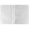 MIEGUIWOR 100 Pezzi Buste Trasparenti Anelli A4,Fogli Trasparenti A4 per Raccoglitore da PP (0.08mm, 80 micron), 11 Fori per 2/3/4 Anelli, Portadocumenti per Scuola/Ufficio (Bordo Bianco,8C-100)