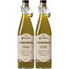 Costa d'Oro - Il Tradizionale Non Filtrato 1L. Olio extravergine di oliva fruttato e corposo, estratto a freddo, ricco di vitamine e antiossidanti naturali. Bottiglia da 1 litro. (Confezione da 2)