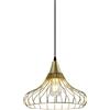 GTV Sospensione GTV LOTTE, plafoniera, 2646, AC220-240V, 50/60Hz, 1*E27, IP20, DIAMETRO 33 CM, singolo, dorato