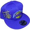 Generico Cappello Compatibile Lakers Viola con Doppio Logo frontino Viola Uomo Berretto New Era Basket Sport Gadget Accessorio Idea Regalo Uomo Donna