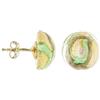 Handmade Venetiaurum - Orecchini Perno per Donna Con Pietra 12mm In Vetro Originale Di Murano E Argento 925 - Gioiello Made In Italy Certificato